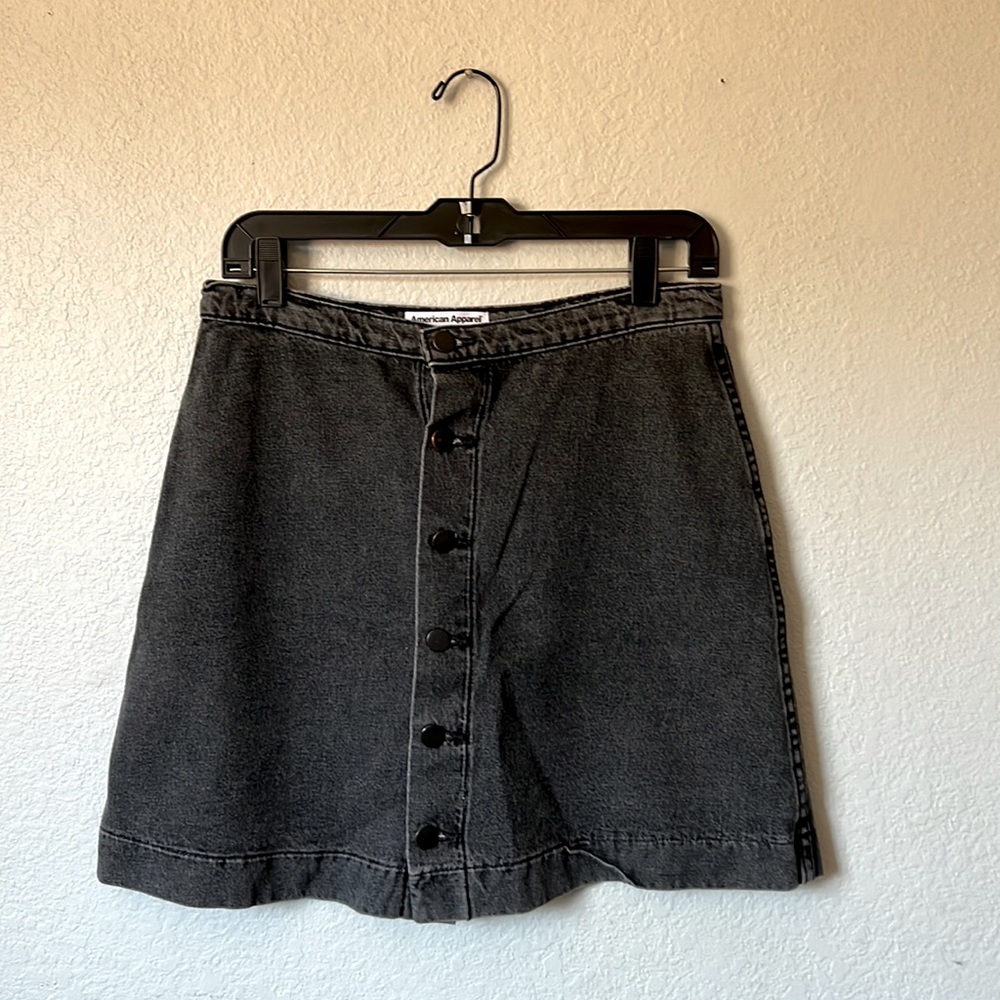 American Apparel Denim Mini Skirt Size Small